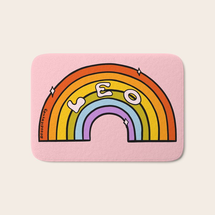 Leo Rainbow Bath Mat Gallery Image 1