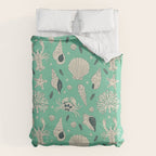 Ocean Crustaceans And Nautical Seashells Duvet Cover Gallery Image 6