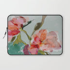 peonies abstract floral Laptop Sleeve Gallery Image 1