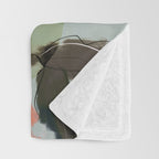 peonies abstract floral Throw Blanket Gallery Image 3