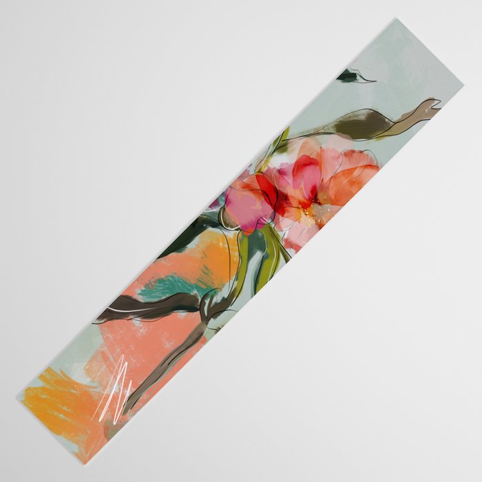 peonies abstract floral Table Runner Gallery Image 3