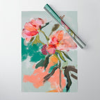 peonies abstract floral Wrapping Paper Gallery Image 1