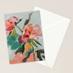 peonies abstract floral Stationery Card Gallery Image 2