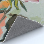 peonies abstract floral Rug Gallery Image 4