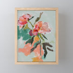 peonies abstract floral Mini Art Print Gallery Image 1