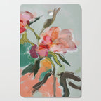 peonies abstract floral Cutting Board Gallery Image 1