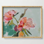 peonies abstract floral Serving Tray Gallery Image 1