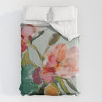peonies abstract floral Comforter Gallery Image 6