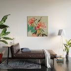 peonies abstract floral Wood Wall Art Gallery Image 2