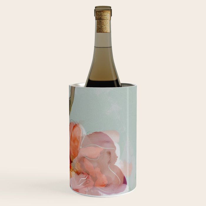 peonies abstract floral Wine Chiller Gallery Image 3