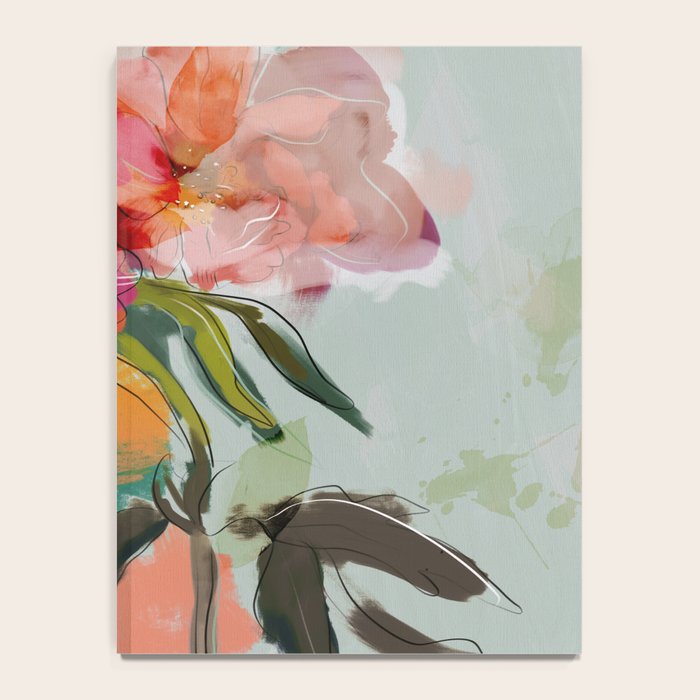 peonies abstract floral Notebook Gallery Image 4