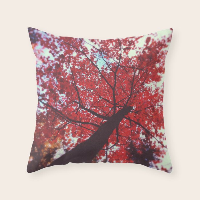 Autumn Red 2 Throw Pillow Gallery Image 6