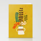 Potted Leaves Stationery Card Gallery Image 2