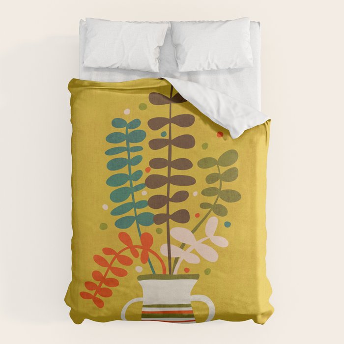 Potted Leaves Duvet Cover Gallery Image 6