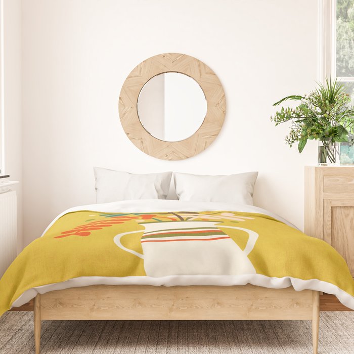 Potted Leaves Duvet Cover Gallery Image 3