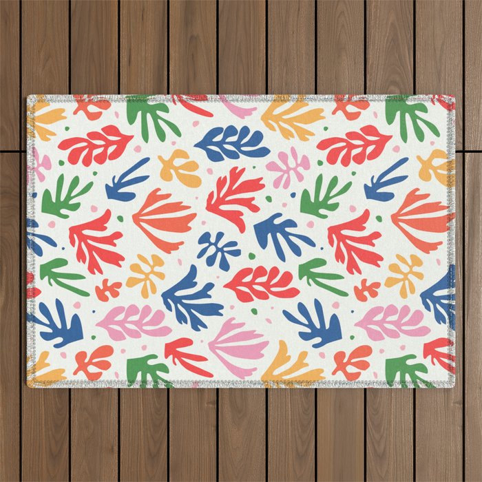 Nature Leaf Cut Outs | Henri Matisse Series Outdoor Rug Gallery Image 1
