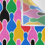 Colorful diverse people crowd art pattern Wall Tapestry Gallery Image 3