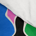 Colorful diverse people crowd art pattern Comforter Gallery Image 4