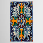 Mandala mexican talavera tile ceramic mosaic Tablecloth Gallery Image 2