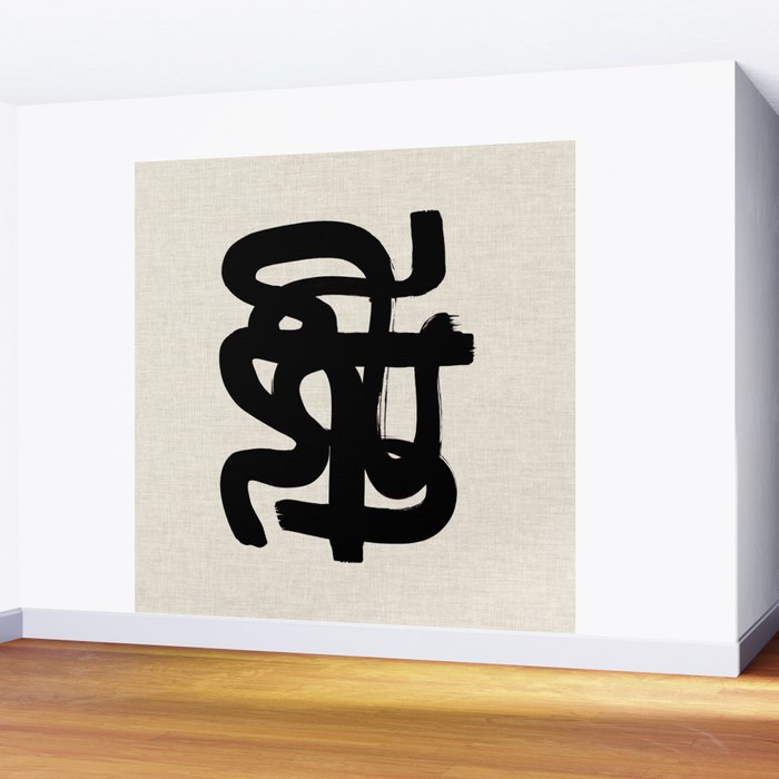 Slithering Ink Wall Mural Gallery Image 2