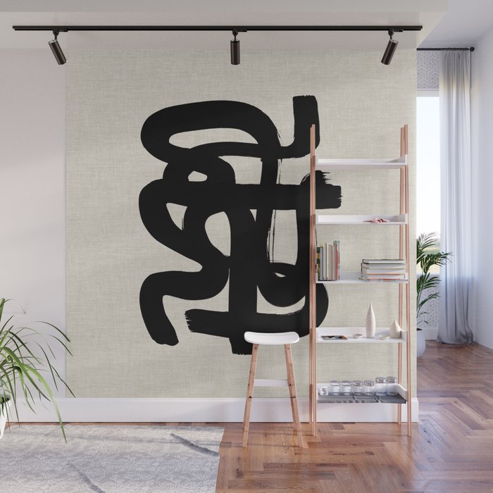 Slithering Ink Wall Mural Gallery Image 1