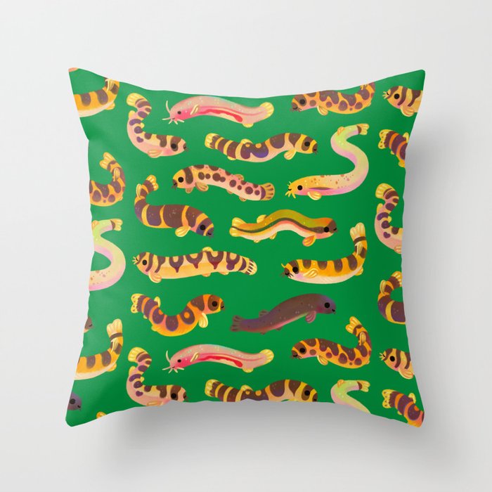 Pangio loaches (Kuhli loach) Throw Pillow Gallery Image 6