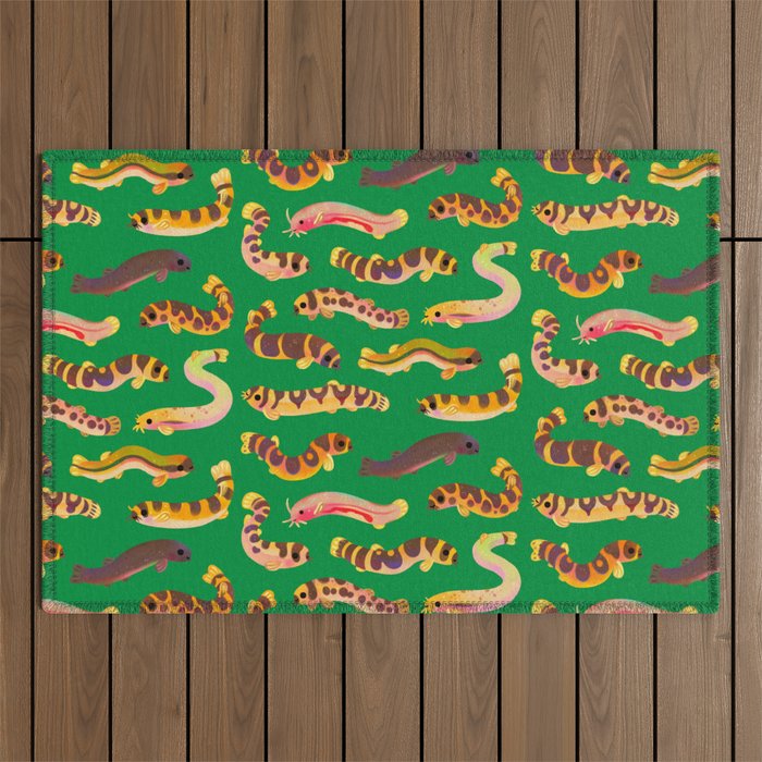 Pangio loaches (Kuhli loach) Outdoor Rug Gallery Image 1