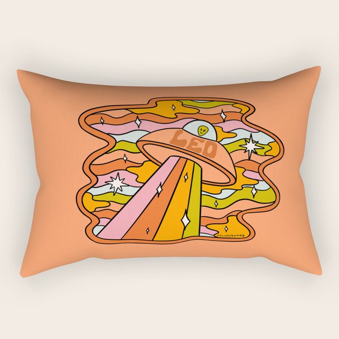 Leo UFO Rectangular Pillow Gallery Image 1
