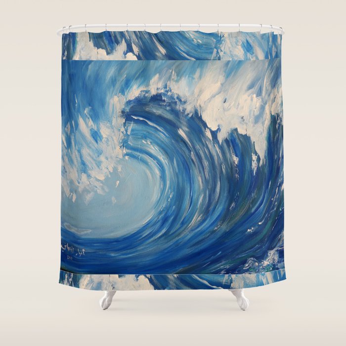 WAVE Shower Curtain Gallery Image 1