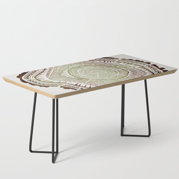 Tree Rings - Watercolor Ombre Coffee Table Gallery Image 1