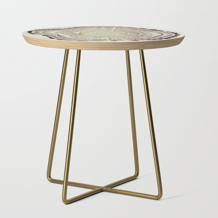 Tree Rings - Watercolor Ombre Side Table Gallery Image 1