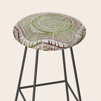 Tree Rings - Watercolor Ombre Stool Gallery Image 2