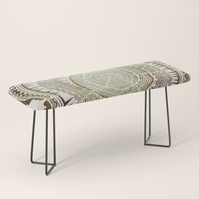 Tree Rings - Watercolor Ombre Bench Gallery Image 1