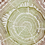 Tree Rings - Watercolor Ombre Coffee Mug Gallery Image 2