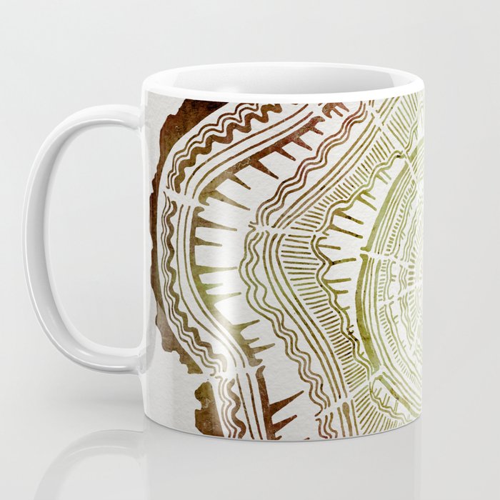 Tree Rings - Watercolor Ombre Coffee Mug Gallery Image 3