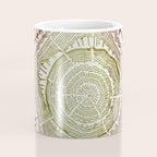 Tree Rings - Watercolor Ombre Coffee Mug Gallery Image 4