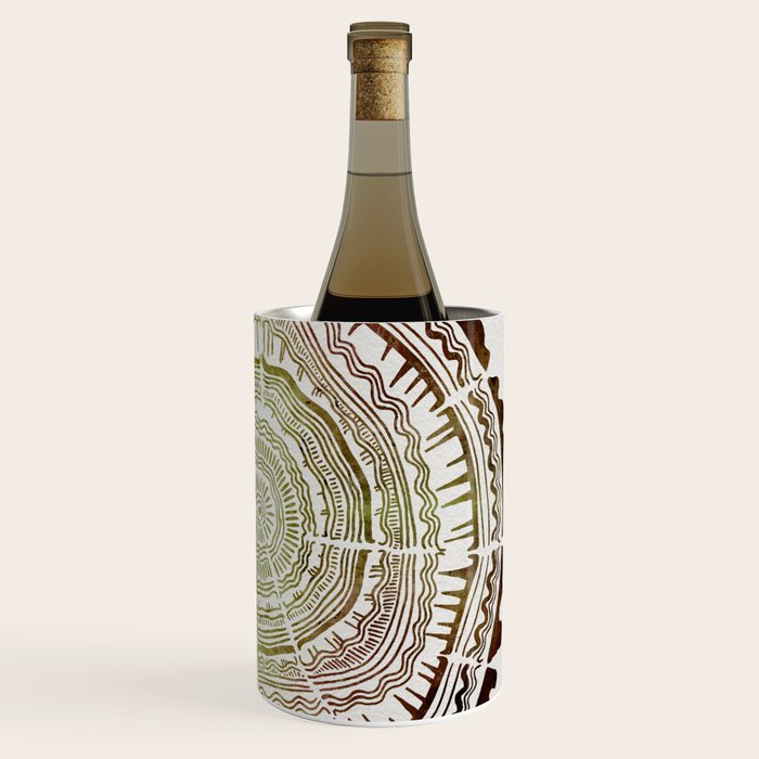 Tree Rings - Watercolor Ombre Wine Chiller Gallery Image 3