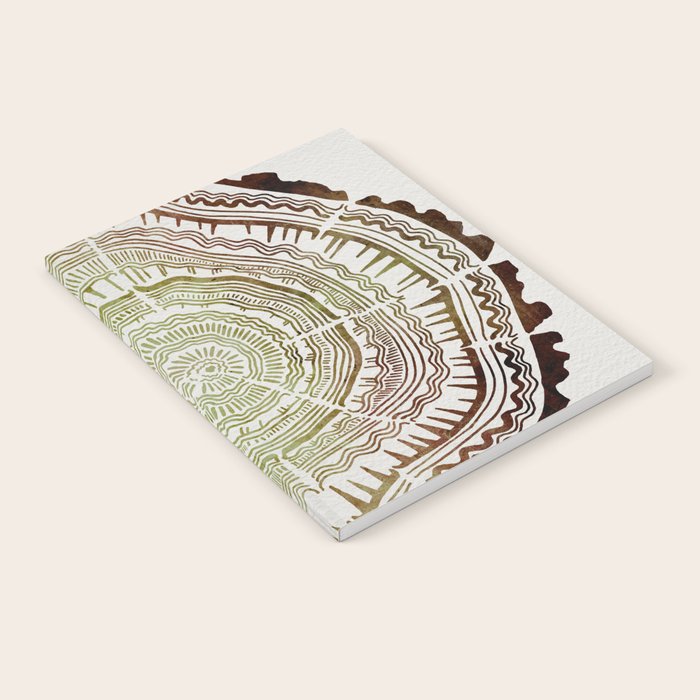 Tree Rings - Watercolor Ombre Notebook Gallery Image 1