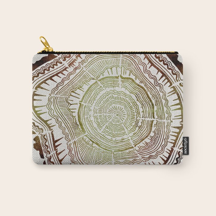 Tree Rings - Watercolor Ombre Carry All Pouch Gallery Image 1