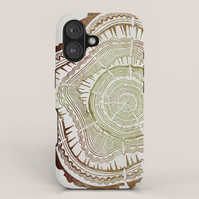 Tree Rings - Watercolor Ombre iPhone Case Gallery Image 1