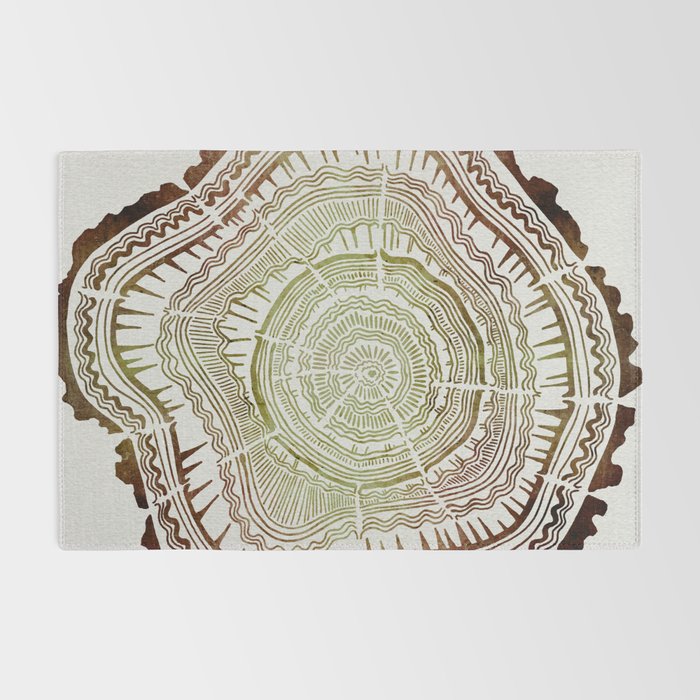 Tree Rings - Watercolor Ombre Rug Gallery Image 2