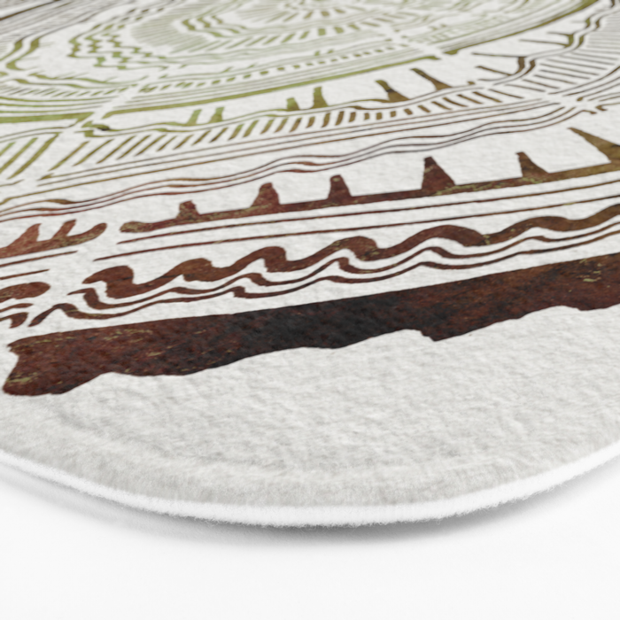 Tree Rings - Watercolor Ombre Bath Mat Gallery Image 3