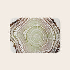 Tree Rings - Watercolor Ombre Bath Mat Gallery Image 1
