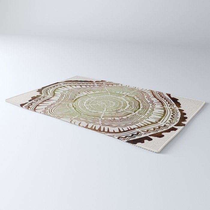 Tree Rings - Watercolor Ombre Rug Gallery Image 3