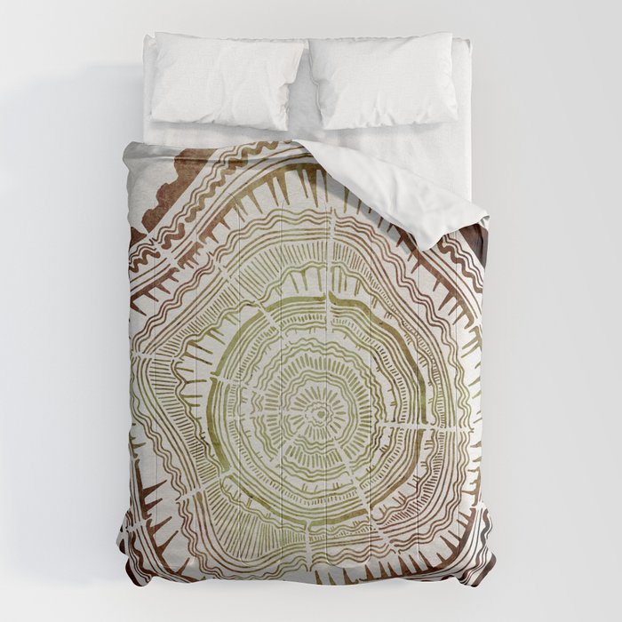 Tree Rings - Watercolor Ombre Comforter Gallery Image 6