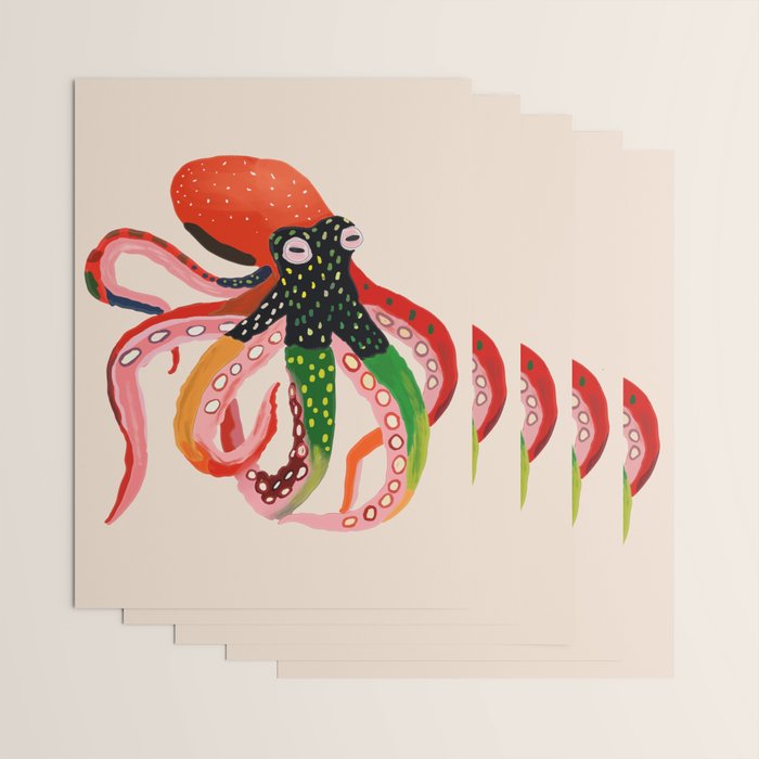Colorful Octopus II Wrapping Paper Gallery Image 3