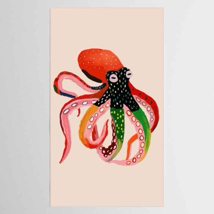 Colorful Octopus II Tablecloth Gallery Image 2
