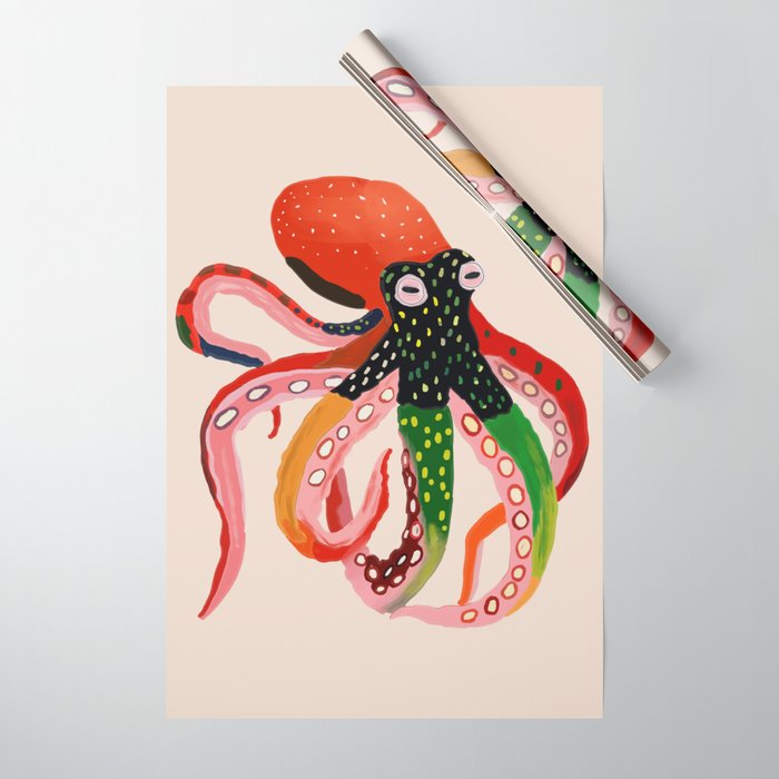 Colorful Octopus II Wrapping Paper Gallery Image 1