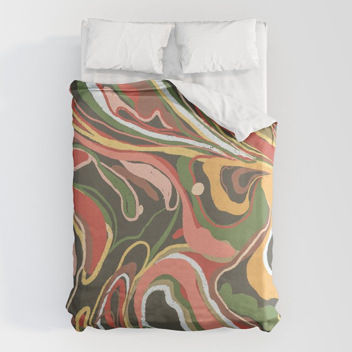 Retro marble #5 Duvet Cover Gallery Image 6