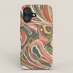 Retro marble #5 iPhone Case Gallery Image 1